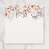 Bohoテディモダンベアーパンパスベイビーシャワー フェイバータグ (裏面)