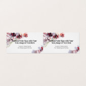 Bohoテーブルカード – フローラ結婚の番号 (外部フラット)