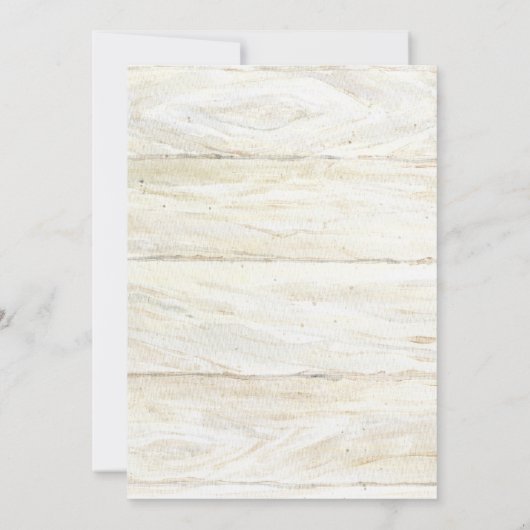 BOHOディアアントラー赤面フローラベビーガールシャワー 招待状 (裏面)