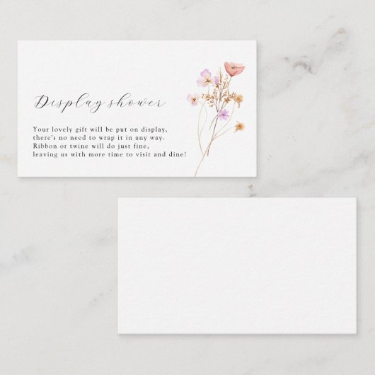 Bohoディスプレイシャワー囲いカード エンクロージャーカード (正面/裏面)