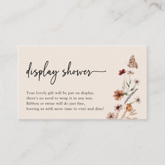 Bohoディスプレイシャワー囲いカード エンクロージャーカード (正面)