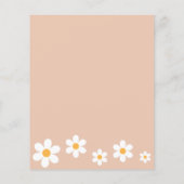 Bohoデイジーはベビーアドバイスカードを希望 (裏面)