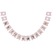 Bohoデイジー第1誕生日フォトバナー バンティングフラッグ (全)