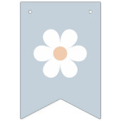 Bohoデイジー第1誕生日フォトバナー バンティングフラッグ (第1の旗)