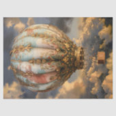 Bohoデコペー飾ジヴィンテージ熱気球 薄葉紙 (正面)