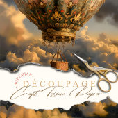 Bohoデコペー飾ジヴィンテージ熱気球 薄葉紙