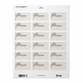 Bohoデザイモダンナー差出人住所ラベル ラベル (フルシート)