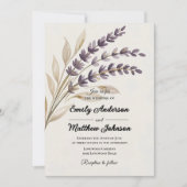 Bohoデザイモダンナー結婚式招待状 招待状 (正面)