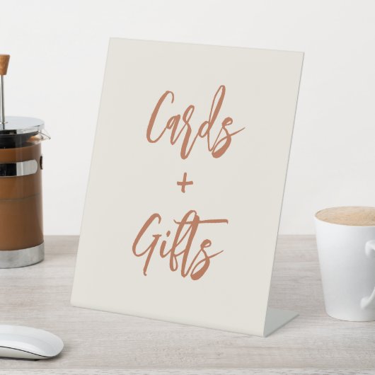 Bohoデザートウェディングカードとギフトサイン 台座サイン (インサイチュ)