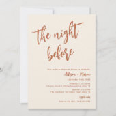 Bohoデザートリハーサルディナーの前の夜 招待状 (正面)