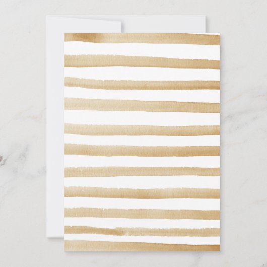 Bohoトライバルワイルドワンフローラ素朴ベビーシャワー 招待状 (裏面)