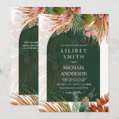 BOHOトロピカルパンパスグラス結婚ズ (正面/裏面)