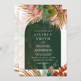 BOHOトロピカルパンパスグラス結婚ズ