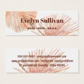 bohoトロピカルミニビジネスカード (正面&裏面)