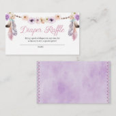 Bohoドリームキャッチャーおむつラッフルエンクロージャカード エンクロージャーカード (正面/裏面)