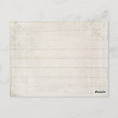 BOHOドリームキャッチャーフローラアドバイスガールベビーシャワー ポストカード (裏面)