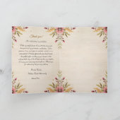 bohoドリームキャッチャー卒業サンキューカード サンキューカード (内部)