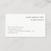 Bohoドリームキャッチャー水カラー薄紫赤面ロゴ 名刺 (裏面)