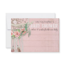 BOHOドリームキャッチャー羽毛ベビーシャワーをアドバイス