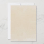 Bohoニュートラルウッドブロックレターベビーシャワー 招待状 (裏面)