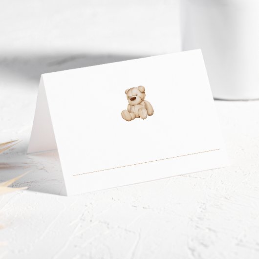 Bohoニュートラルウッドブロック文字 プレイスカード