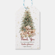 Bohoニュートラルクリスマスベビーシャワー