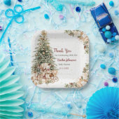 Bohoニュートラルクリスマスベビーシャワー ペーパープレート (パーティー)