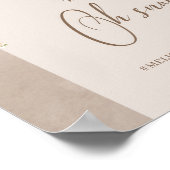 Bohoニュートラルワイルドフラワーは、愛をキャプチャああスナップ ポスター (角)