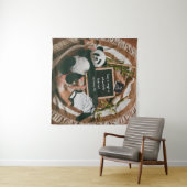 Bohoニュートラル妊娠告知かわいいパンダ タペストリー (インサイチュ(横))