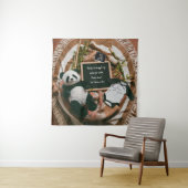 Bohoニュートラル妊娠告知かわいいパンダ タペストリー (インサイチュ)