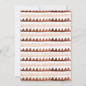 Bohoネイビーマルサラテペブライダルシャワー招待 招待状 (裏面)