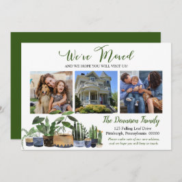 Bohoハウスプラント引っ越しました移動写真 案内状