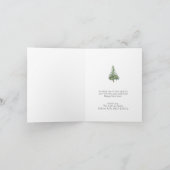 Bohoハッピーホリデイズウォーターカラーツリーノンフォトホリ シーズンカード (内部)