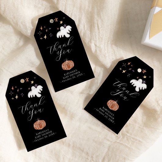 Bohoハロウィーン赤ちゃんシャワーありがとう ギフトタグ