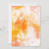 Bohoハローサンシャインウォーターカラーベビーシャワー 招待状 (裏面)