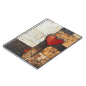 Bohoハートスパイラルノート ノートブック (左側)