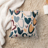 Bohoハートパターン クッション (ブランケット)