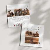 Bohoハートメリー全6枚フォトクリスマス シーズンカード