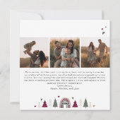 Bohoハートメリー全6枚フォトクリスマス シーズンカード (裏面)