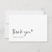 Bohoハート結婚ありがとうBaby Shower Card E100 ノートカード (正面)