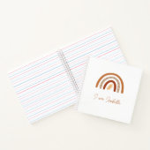 Bohoハート&リーフレインボーキッズ「I am」ノートブック ノートブック (内部)