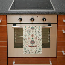 Bohoハーブのカスタマイズ キッチンタオル