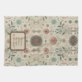 Bohoハーブのカスタマイズ キッチンタオル (横)