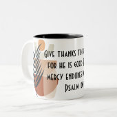 BOHOバイブル聖句コーヒーマグ ツートーンマグカップ (正面左)