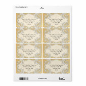 BOHOバフェイクーラップnレースジプシーモダンスタイル ラベル (フルシート)