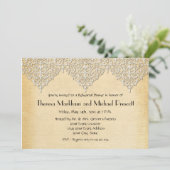 BOHOバフェイクーラップnレースジプシーモダンスタイル 招待状 (スタンド正面)