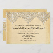 BOHOバフェイクーラップnレースジプシーモダンスタイル 招待状 (正面/裏面)