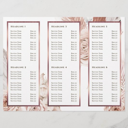 Bohoバラエレガントカタログ (裏面)