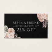 Bohoバラブラック紹介カード (正面)