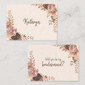 Bohoバラブリデスメイド提案 ノートカード (正面/裏面)